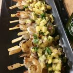 Food Jax Hamilton / Grilled Spicy Sticky Prawns w Pineapple Salsa