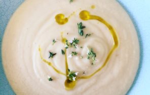 Celeriac Soup w Garlic & Thyme Oil - Jax Hamilton