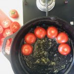 Tomato and Basil Pesto Tarte Tatin – Jax Hamilton Cooks