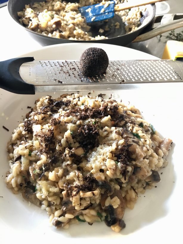 black truffle risotto