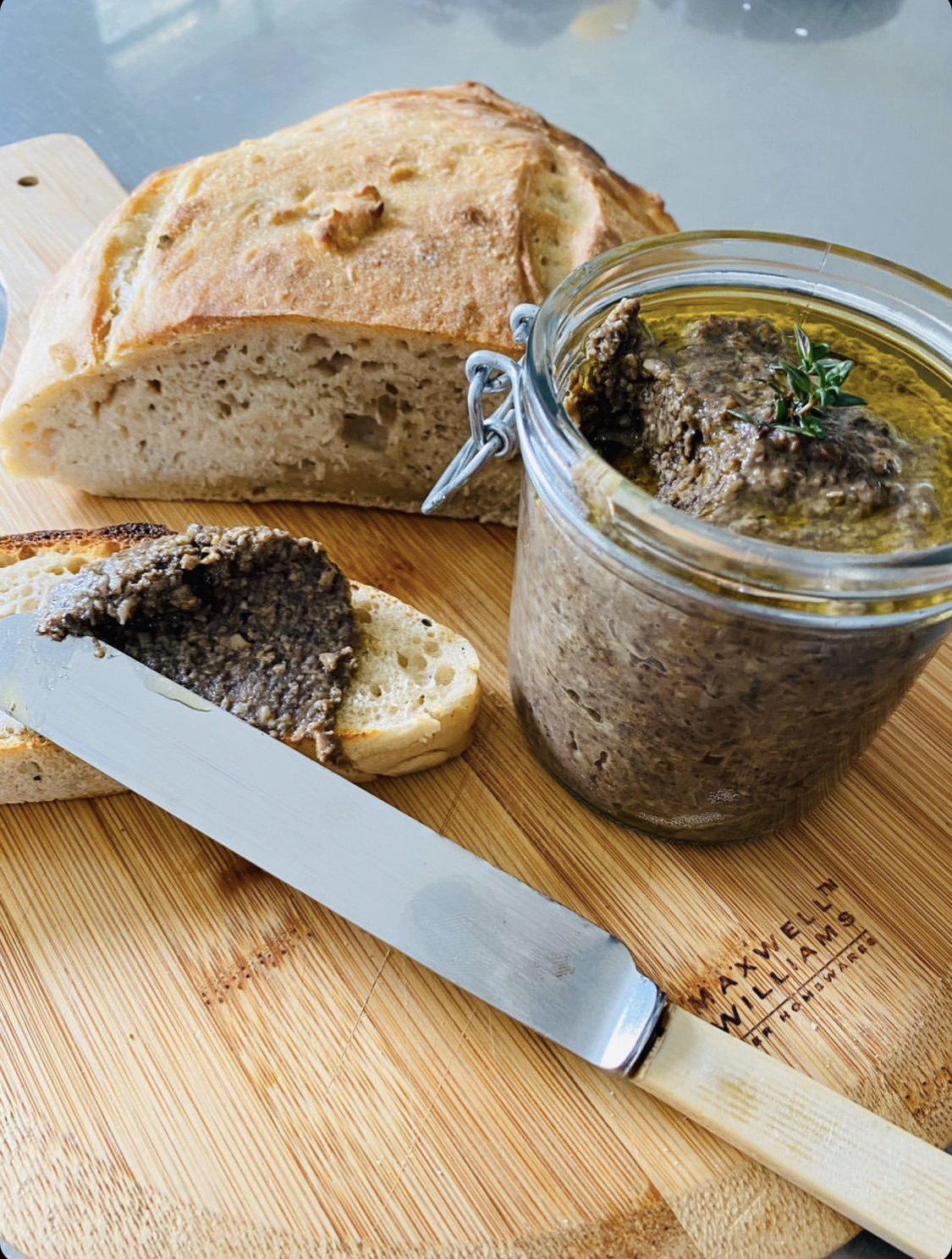 Mushroom, Thyme & Black Garlic Paté - Jax Hamilton Cooks